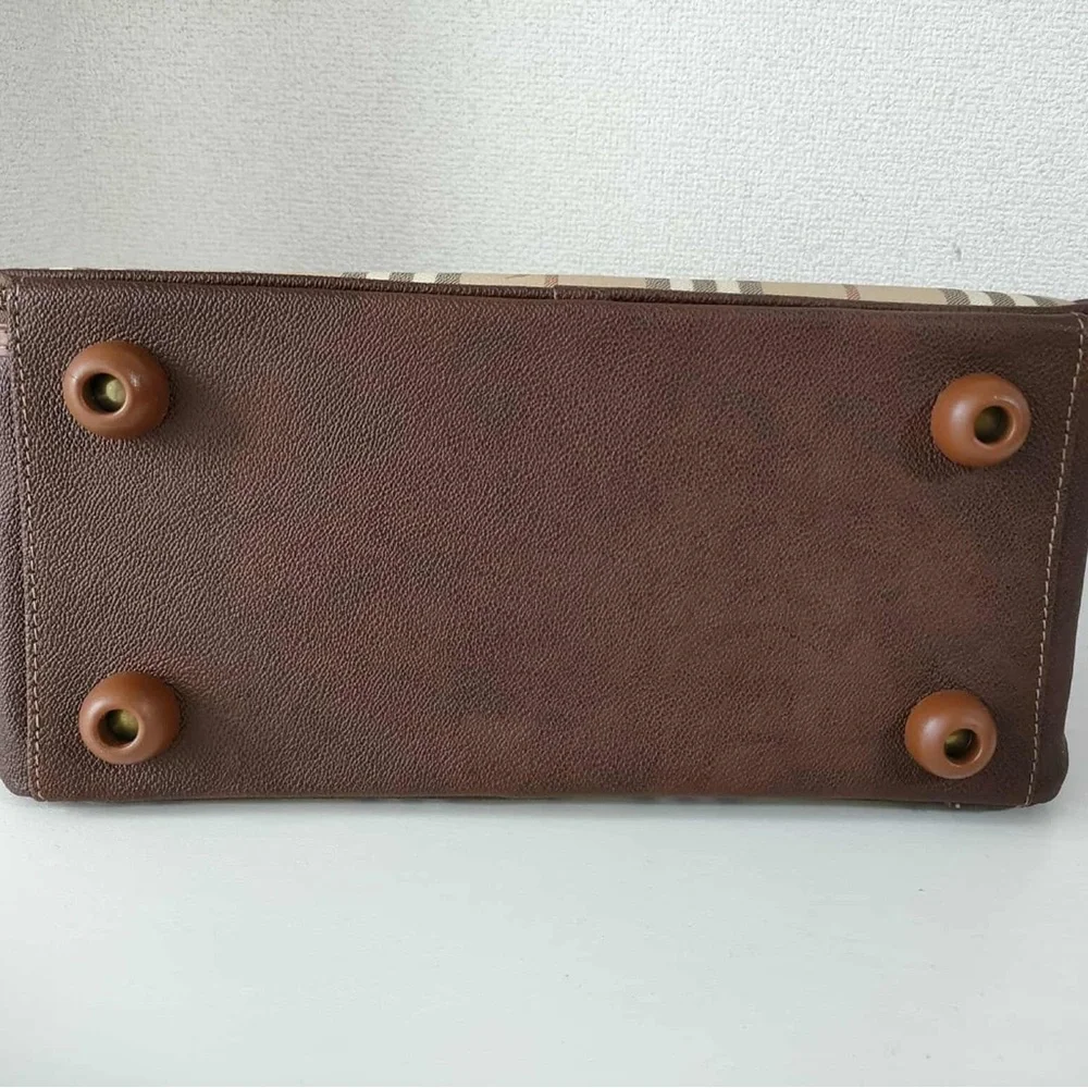 Burberry Tan and Brown Plaid Briefcase